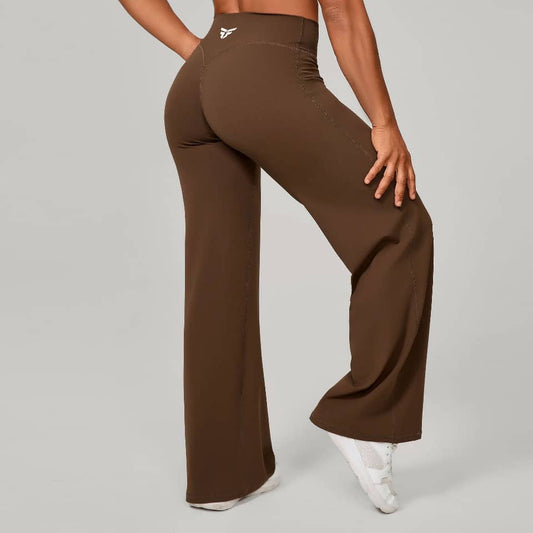 BROWN FLARED LEGGINGS