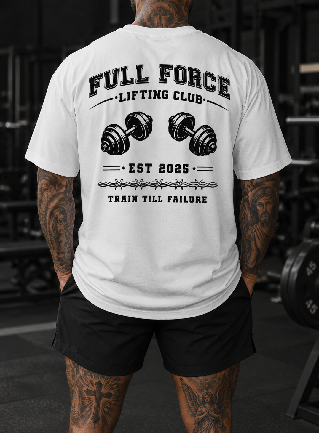 FFR WHITE OVERSIZED LIFTING SHIRT