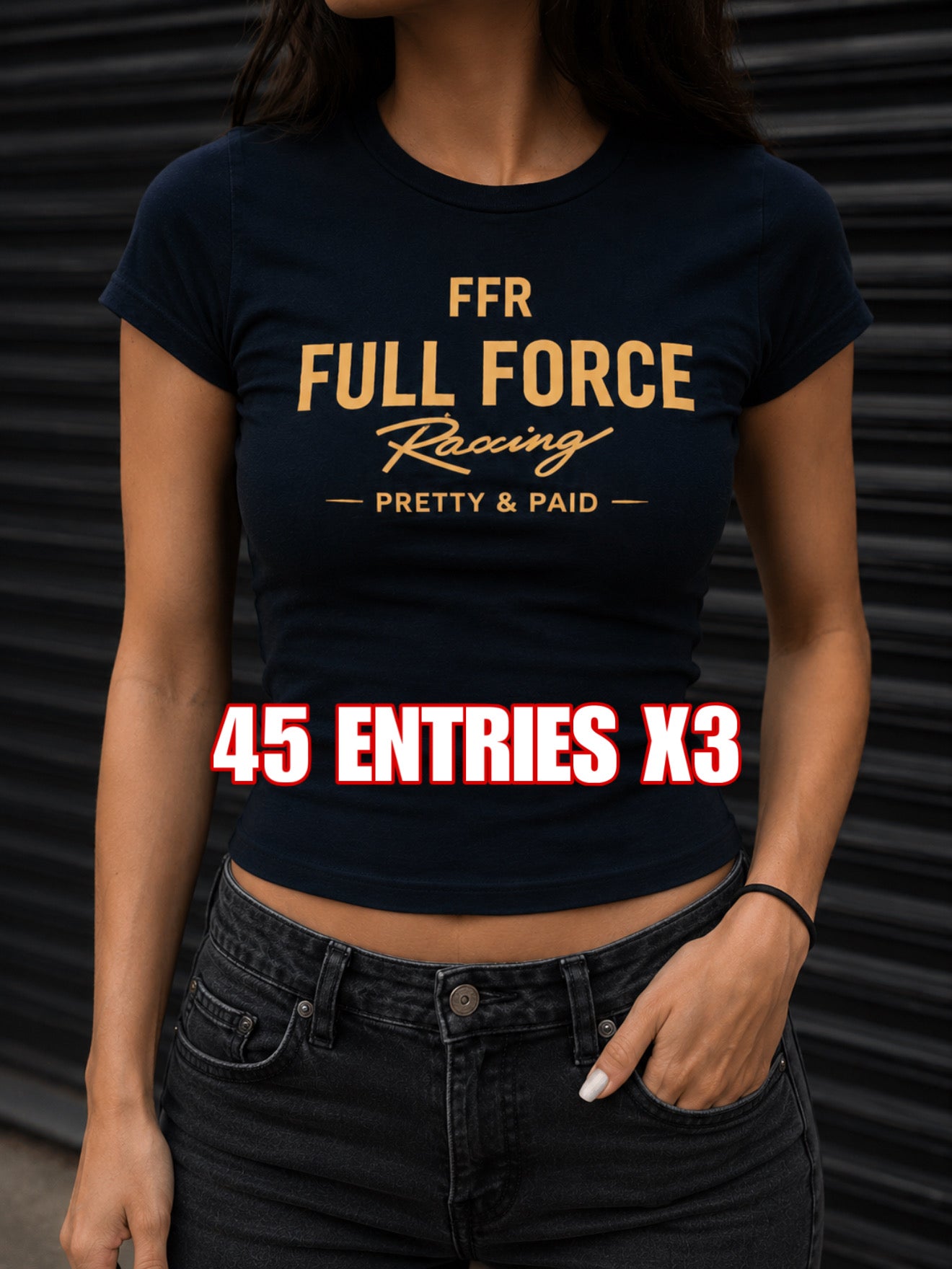 PRETTY & PAID FITTED TEE