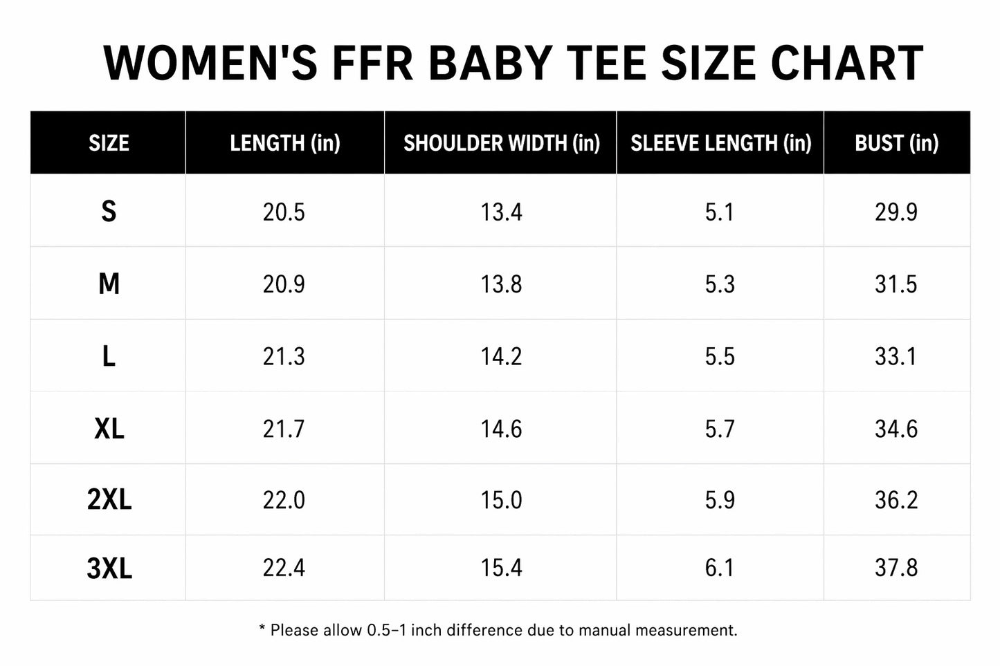 FFR WOMEN BABY TEE