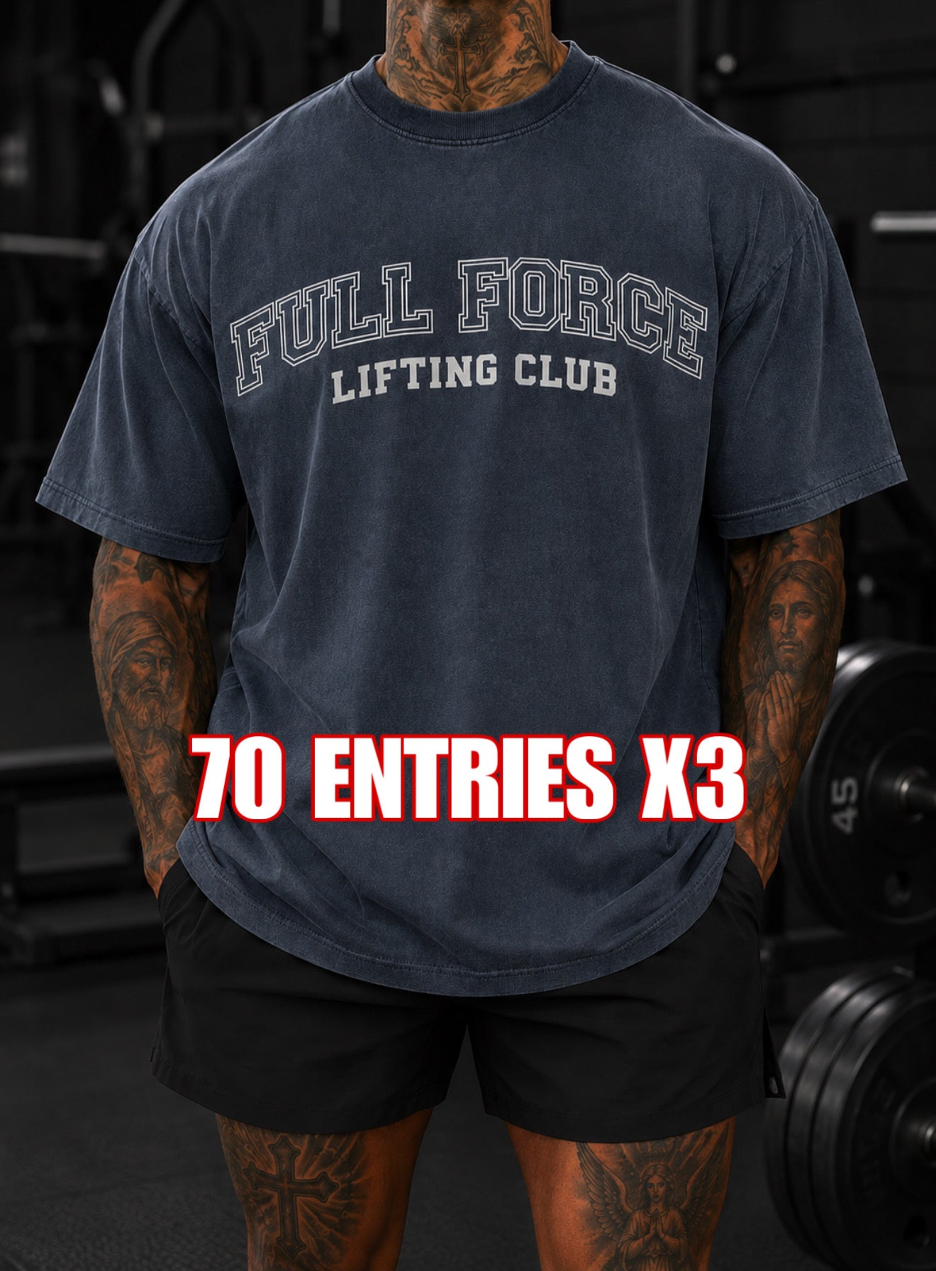 FFR BLUE OVERSIZED LIFTING SHIRT