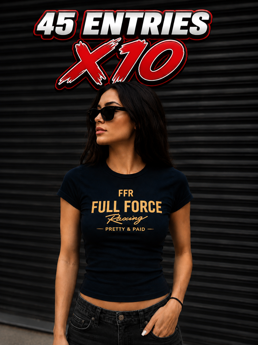 PRETTY & PAID FITTED TEE